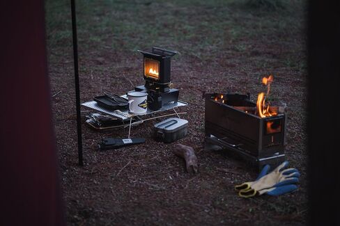 Camping Oil Lantern for Outdoor Lighting Cooking Warming Vintage Lamp Stove with Wick for Indoor Home Decor (Black) in Kuwait