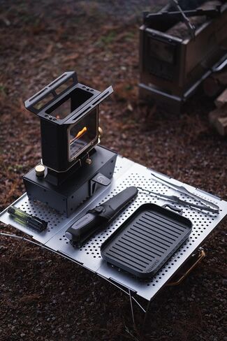 Camping Oil Lantern for Outdoor Lighting Cooking Warming Vintage Lamp Stove with Wick for Indoor Home Decor (Black) in Kuwait