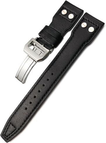 KLVN لـ IWC Pilot Watch Watch Spitfire Le Petit Prince Calfskin Strap 20mm 21mm2mm 22mm proget prowband bandband in Kuwait