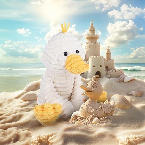 Apricot Lamb Toys Plush Corduroy Duck Stuffed Animal Soft Cuddly Perfect for Child (Corduroy Duck, 8.5 Inches) in Kuwait