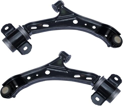 AUQDD 8PCS طقم الطرف الأمامي الملائم للفترة 2005-2010 FO-RD MUSTANG (FIT GT ، قاعدة إلى 08/03/2009) ، 2 ذراع التحكم السفلي مع مفصل الكرة 2 SWAYN LINK 4 OUTER INNER TIE ROD END (K80726 K80727 K80899 EV80804 ES80805) in Saudi Arabia