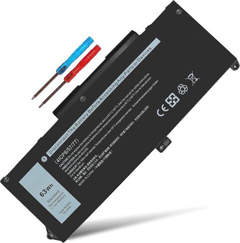 86Wh 69KF2 Battery 11.4V for Dell Alienware M15 M17 R3 R4 R5 R6 R7, XPS 15 9500 9510 9520, Precision 5550 5560 5570 , G7 15 7500 7510 7620, Inspiron 7510 7610 P87F P91F 70N2F M59JH 8FCTC 08FCTC 70N2F in Saudi Arabia