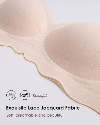 HORISUN Seamless Bra Womens Push Up No Underwire Lace Support Full Coverage Bra in Saudi Arabia