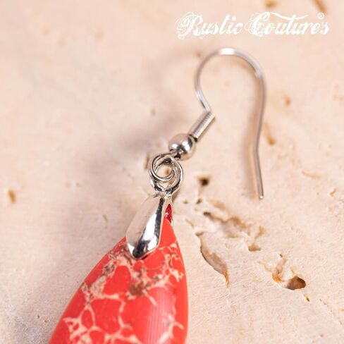 Rustic Couture's Western Turquoise Earrings Boho Vintage Country Statement Jewelry in Saudi Arabia
