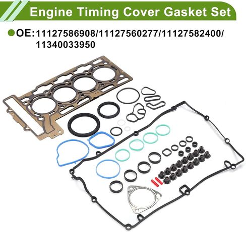 No.11127586908/11127582400 حشية تغطية توقيت المحرك مجموعة Mini Cooper 1.6L 2007-2015 Head Gasket Comple in Saudi Arabia