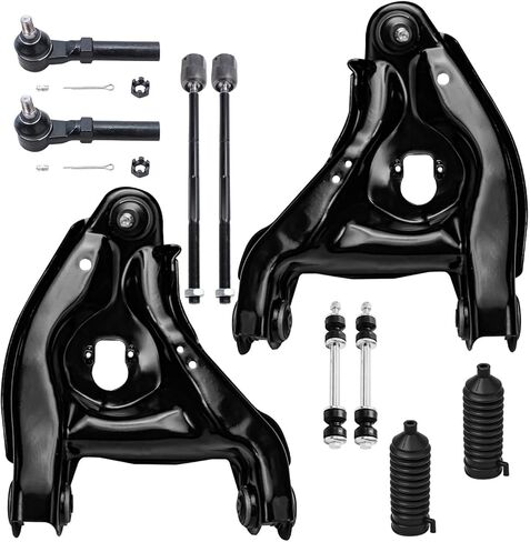 Detroit Axle - Front End 10pc Stementix Kit for 1994-2004 Ford Mustang ، 2 rems rems rems w/ball combours 4 tie rots 2 sway bars 2 boots 1995 1996 1997 1998 1999 2000 2001 2002 2003 placement in Saudi Arabia