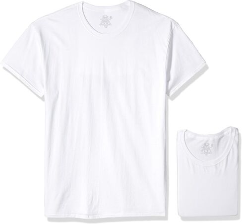 Fruit of the Loom Men's 10-Pack White Crews Extended Sizes in Kuwait