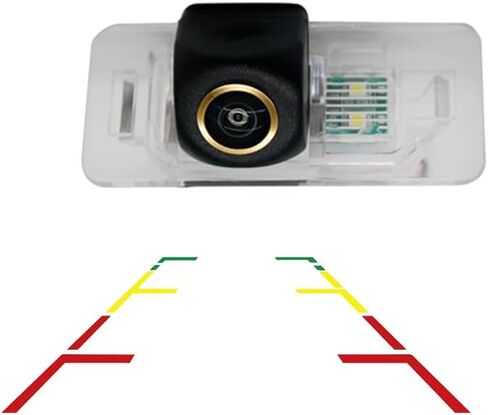 Vlicevrn HD Fisheye Vehicle Car Rear View Camera Dynamic Trajectory Tracks Line Night Vision Backup Parking Camera for BMW 1 E82 E88 3 M3 E46 E92 E96 X1 E84 X3 E83 5 M5 E39 E60 E61 X5 E53 E70 X6 E71 in Kuwait