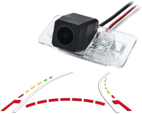 Vlicevrn HD Fisheye Vehicle Car Rear View Camera Dynamic Trajectory Tracks Line Night Vision Backup Parking Camera for BMW 1 E82 E88 3 M3 E46 E92 E96 X1 E84 X3 E83 5 M5 E39 E60 E61 X5 E53 E70 X6 E71 in Kuwait
