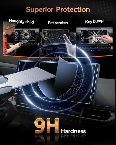 3 Combo Set (6Pcs) Prius Screen Protector for 2023-2025 Toyota Prius (12.3" Touchscreen + 7" Cluster+AC) for Prius (XLE, Nightshade Edition, Limited) Accessories 2023 2024 2025 Nano Film in Saudi Arabia