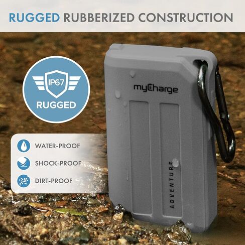 MyRarge Portable Charger Adventure USB C Power Bank Adventure ، حزمة البطارية الخارجية الوعرة في الهواء الطلق (6700 مللي أمبير في الساعة) in Saudi Arabia