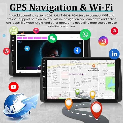 [4+64G] Upgrade Radio for Dodge Grand Caravan 2011-2020 & for Chrysler Grand Voyager 2011-2015 - 9 inch IPS Touchscreen Android Stereo - AI DSP, Carplay & Android Auto, Custom Homepage + Backup Camera in Saudi Arabia