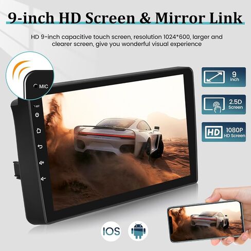 [4+64G] Upgrade Radio for Dodge Grand Caravan 2011-2020 & for Chrysler Grand Voyager 2011-2015 - 9 inch IPS Touchscreen Android Stereo - AI DSP, Carplay & Android Auto, Custom Homepage + Backup Camera in Saudi Arabia