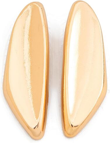 Chunky Gold Earring for Women,Vintage Irregular Geometric Exaggerated Dangle Earrings 14K Gold Plated Thick Fold Statement Earring Large Stud Trendy Statement Earrings Jewelry in Kuwait