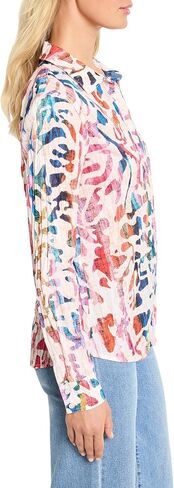 Nic+Zoe Women's Color Cotton Shirt in Saudi Arabia