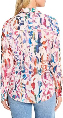 Nic+Zoe Women's Color Cotton Shirt in Saudi Arabia