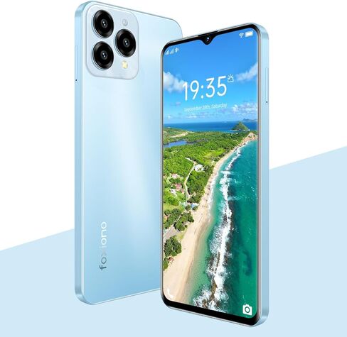 Unlocked Phone，6.52 inch Screen，Dual Cameras，4G RAM and 64G ROM/TF256GB，Supports Dual SIM Card 4G LTE FDD TDD，Android Phone (18, Black) in Saudi Arabia