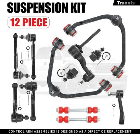 2WD 12pc Front End Suspension Kit for Ford F-150 1997-2003, F-250 1997-1999, Expedition 1997-2002, for Lincoln Navigator 1998-2002 Blackwood, Upper Control Arms Front End Kit Complete Full Set -12pc in Saudi Arabia
