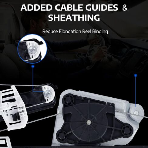 MOCA Rear Right Power Window Regulator and Motor Assembly Compatible with 08-11 for BMW M3 E90 Sedan, 07-12 for BMW 328i E91 Wagon, 06-11 for BMW 325i E90 Sedan in Saudi Arabia