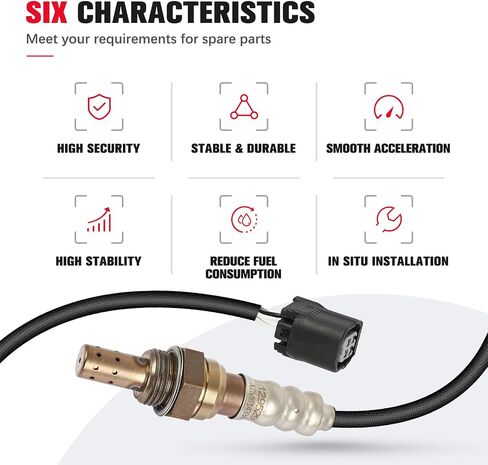 O2 Oxygen Sensor Compatible for Honda Fit 2015 2016 2017 2018 2019 2020, L4 1.5L, Downstream, Replace# 365325R0004 in Saudi Arabia