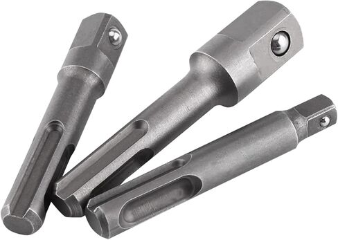 4pcs SDS Plus Adapter ، 1/4 Sex Socket Socke Adapter ، 1/4 3/8 1/2 Impact SDS Plus محول المقبس لمجموعة لتدريبات مسامير وصواميل ومحركات أقراص محمولة in Kuwait