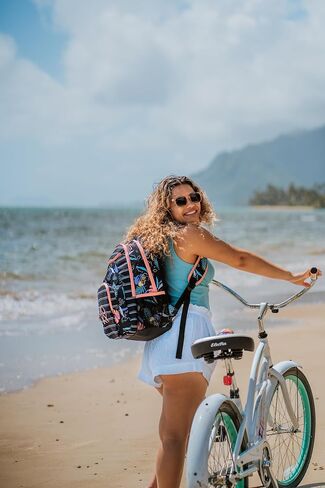 Roxy Women's Shadow Swell 24 L Medium Backpack, Anthracite Island Escape, One Size in Kuwait