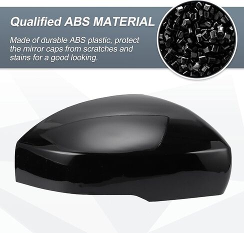 X AUTOHAUX Car Rear View Right Passenger Side Mirror Cover Cap Replacement Gloss Black for Range Rover 2013-2019, for Range Rover Sport 2014-2019, for Land Rover LR4 2014-2016 in Saudi Arabia