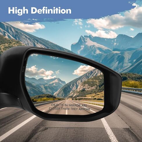 PM Auto Right Passenger Side Mirror, Power Non-Heated Paintable Manual Folding View Mirror Replacement For 2013-2019 Nissan Sentra in Saudi Arabia
