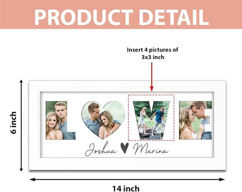 Mom Picture Frame تذكار ، إطار صور الأم لعرض الطاولة ، هدايا يوم الأم لأمي من ابنته ، هدية أمي لعيد ميلاد عيد الأم ، عرض 3 صور 4 × 6 '' ، أفضل أمي في العالم in Kuwait