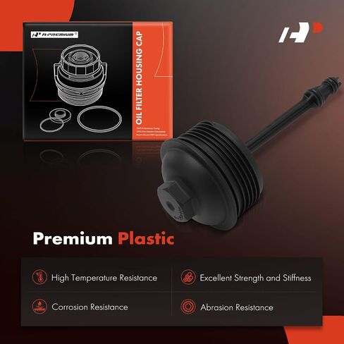 A-Premium Filter Filter Cape Capebly متوافق مع Volkswagen Passat 2012-2015 و Audi Q3 Quattro 2015-2017 ، 2.0L ، غطاء سكني مرشح الزيت ، استبدل# 03L115433 in Saudi Arabia