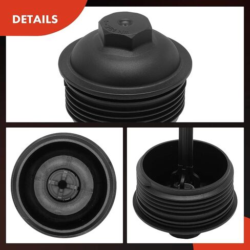A-Premium Filter Filter Cape Capebly متوافق مع Volkswagen Passat 2012-2015 و Audi Q3 Quattro 2015-2017 ، 2.0L ، غطاء سكني مرشح الزيت ، استبدل# 03L115433 in Saudi Arabia