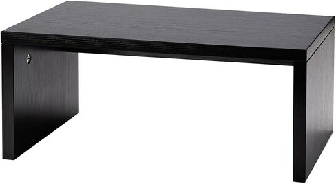 7" Height Natural White Monitor Stand - Eco-Friendly 18mm E0 Plywood with Easy Clean Bark-Grain Finish, 16.7" Ergonomic Desk Shelf for Home/Office in Saudi Arabia