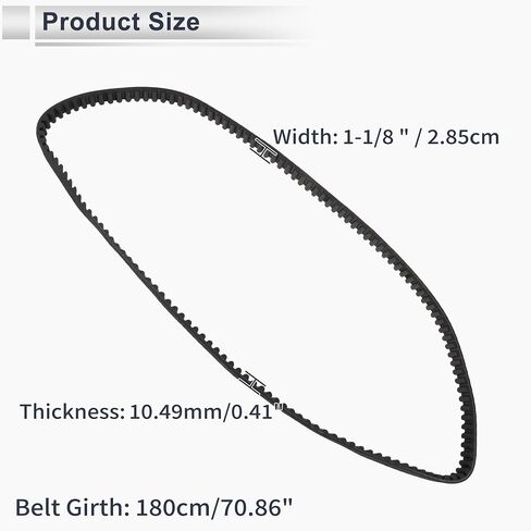 137T Drive Belt V-Belt for Harley Davidson Sportster XL1200C XL1200R XL1200L 2004-2006 No.40571-04B/1204-0085 in Saudi Arabia