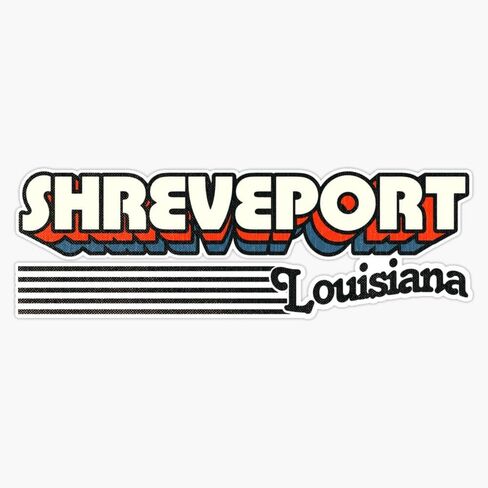 Shreveport Louisiana Retro Stripes Sticker Sticker Sticker Vinyl Decal 5 " in Saudi Arabia