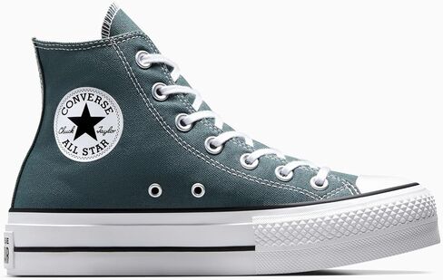 Converse Chuck Taylor All Star High-Top Platform Sneaker ، Dark Teal ، 8.5 in Saudi Arabia