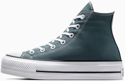 Converse Chuck Taylor All Star High-Top Platform Sneaker ، Dark Teal ، 8.5 in Saudi Arabia