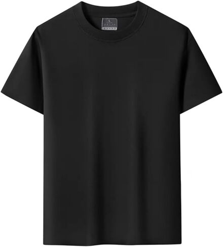 Men's Luxury Mercerized Cotton T-Shirt, Breathable, Cooling, Loose fit, Moisture-Wicking, Wrinkle-Resistant. in Saudi Arabia