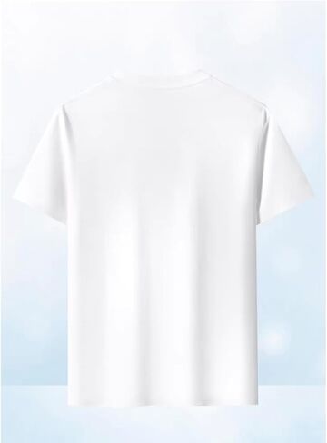 Men's Luxury Mercerized Cotton T-Shirt, Breathable, Cooling, Loose fit, Moisture-Wicking, Wrinkle-Resistant. in Saudi Arabia