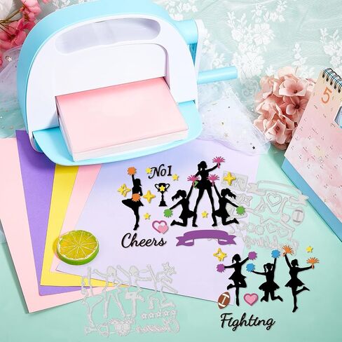 GLOBLELAND Sport Women Cutting Dies for Card Making Gymnastics Die Cuts Fitness Yoga Cut Dies for DIY Scrapbooking Journal Embossing Paper Craft Decor in Saudi Arabia