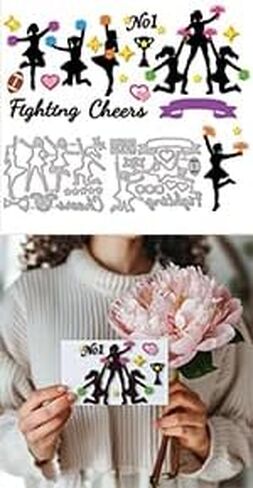 GLOBLELAND Sport Women Cutting Dies for Card Making Gymnastics Die Cuts Fitness Yoga Cut Dies for DIY Scrapbooking Journal Embossing Paper Craft Decor in Saudi Arabia