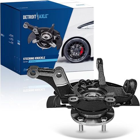 Detroit Axle - Front Steering Knuckle for 2002-2006 Nissan Altima 2004-2008 Maxima, Right Steering Knuckle & Wheel Bearing Hub Assembly Replacement in Saudi Arabia