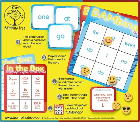 Sight Word Bingo Game Level 3 & 4 - Learn to Read Vocabulary for 1st 2nd 3rd Grade Kids - Dolch's Fry's Site Words Reading Game in Kuwait