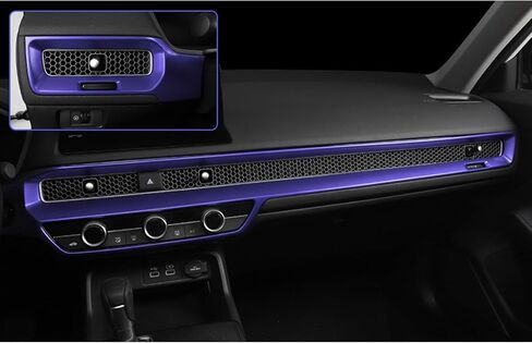 x xotic tech Interior Dashboard Center Console AC Air Vent Outlet Cover Trim, Sporty Red, Compatible with Honda Civic 11th Gen 2022 2023 2024 2025 in Saudi Arabia