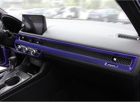 x xotic tech Interior Dashboard Center Console AC Air Vent Outlet Cover Trim, Sporty Red, Compatible with Honda Civic 11th Gen 2022 2023 2024 2025 in Saudi Arabia