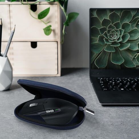 حالة Kwmobile النيوبرين متوافقة مع Logitech MX Master 3 / Master 3S / Master 2S - Case for Mouse Soft Bace Carry - Dark Gray in Kuwait