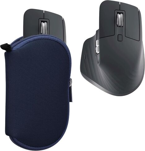 حالة Kwmobile النيوبرين متوافقة مع Logitech MX Master 3 / Master 3S / Master 2S - Case for Mouse Soft Bace Carry - Dark Gray in Kuwait