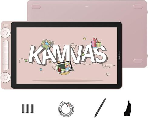 HUION Kamvas 13 (Gen 3) 13.3" Full-Laminated Drawing Tablet, Anti-Glare Etched Glass, 99% sRGB Pen Display, PenTech 4.0 Stylus (16384 Pressure), Dual Dial & Custom Keys for Digital Art, No Stand in Saudi Arabia