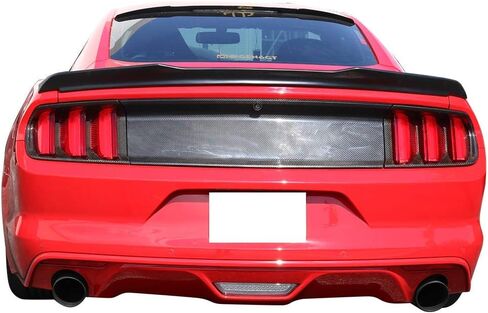 Trunk Spoiler متوافق مع 2015-2023 Ford Mustang 2-Door Coupe ، High Kick V Style Black ABS ABS Boot Spoiler Boot Roof Presentive بواسطة Ikon Motorsport ، 2016 2017 in Saudi Arabia
