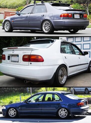Cuztom ضبط JDM لامع الأسود السقف الخلفي نافذة التوافق مع 1992-95 هوندا سيفيك 4 باب سيدان على سبيل المثال in Kuwait