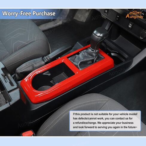 Aunginsy Car Gear Shift Panel Cup Holder Trim Ring Compatible with Toyota Tacoma 2016-2023 Truck Center Console Gear Shifter Cup Holder Panel Decorative Frame Protection Cover ABS Interior Accessories in Saudi Arabia